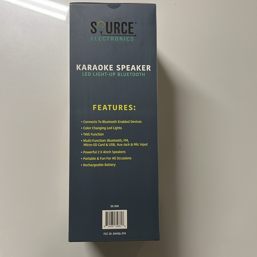 Source Electronics LED Bluetooth Karaoke Speaker - Picture 2 of 3